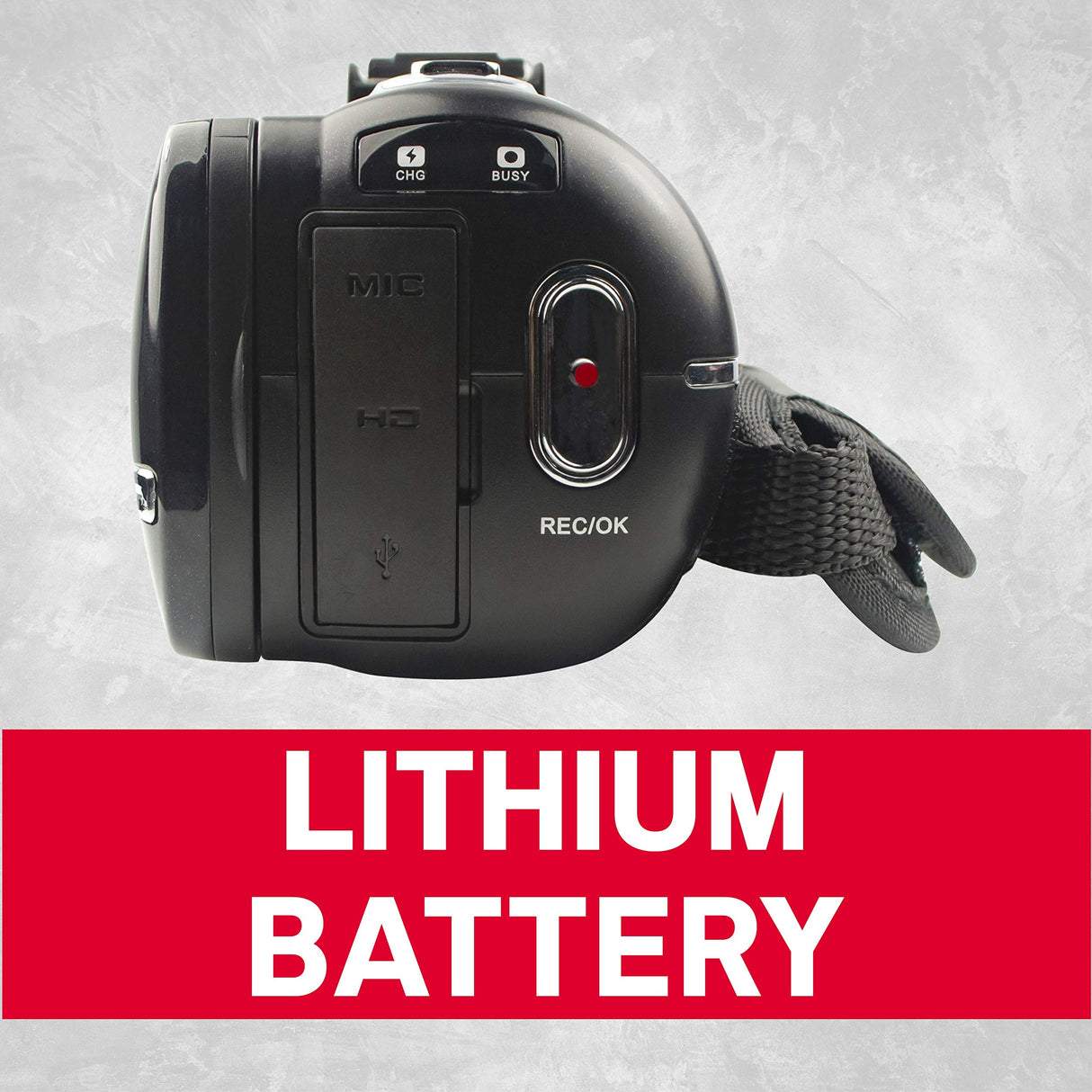 AgfaPhoto Realimove CC2700 - Videocámara Digital (Vídeo 2.7K, 24MP, Pantalla táctil 3'', Zoom 18X, Mando a Distancia, 2 baterías, Micro, Batería de Litio) Negro