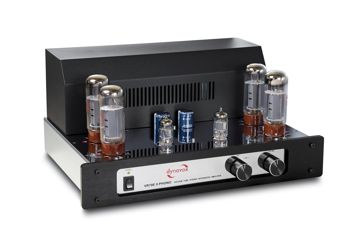 Dynavox Vr-70 E Ii Fono Amplificador De Tubo De Cromo