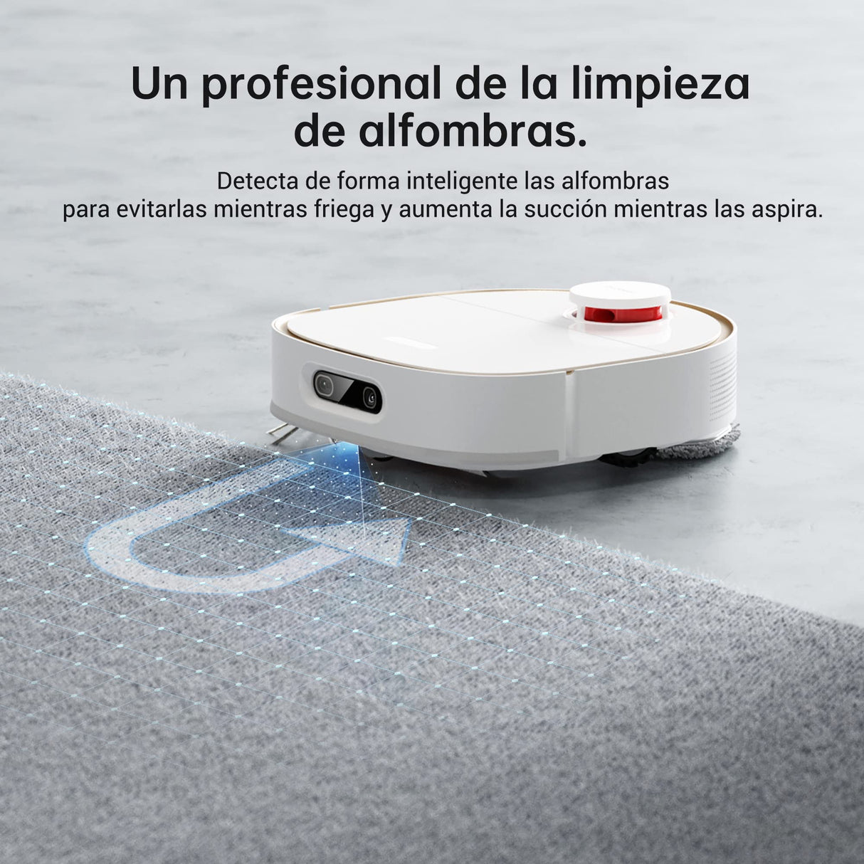 Dreame W10 Pro Robot Aspirador y Fregasuelos con Estación de Autolimpieza Automática, Potencia Succión 4000 Pa, Detección de Obstáculos 3D, Mapeo de navegación Lidar, WiFi/App/Alexa, Color Blanco