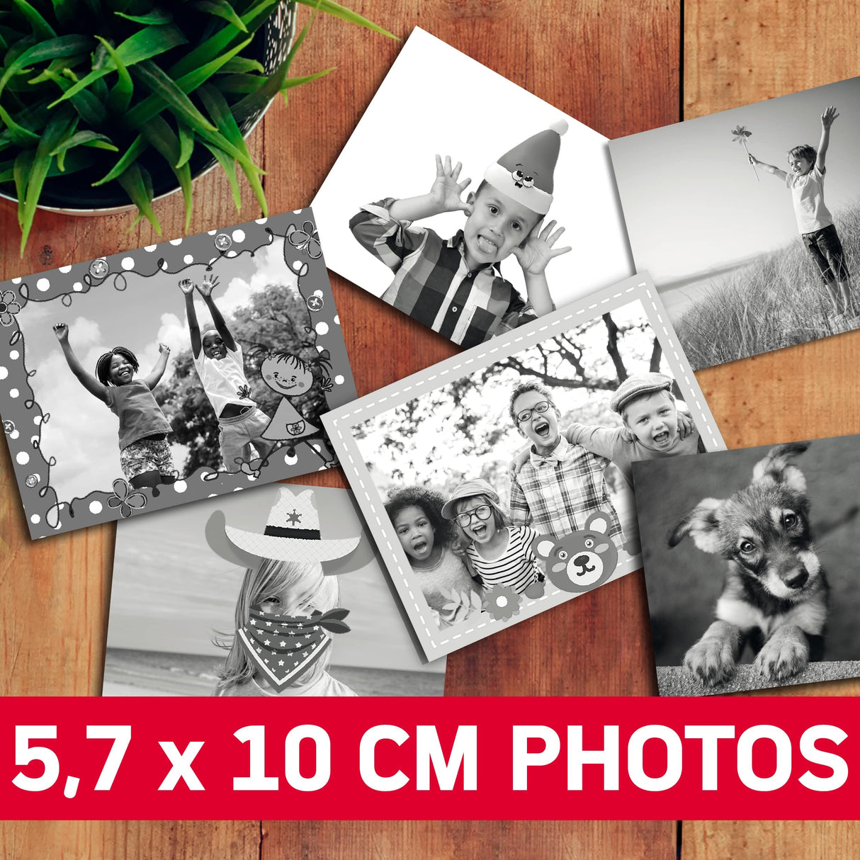 AgfaPhoto Realikids Cámara instantánea + 1 Tarjeta Micro SD de 32 GB + 3 Rollos de Papel térmico ATP3WH - Cámara instantánea para niños, Pantalla LCD de 2.4 Pulgadas, Espejo Selfie y Filtro de Fotos