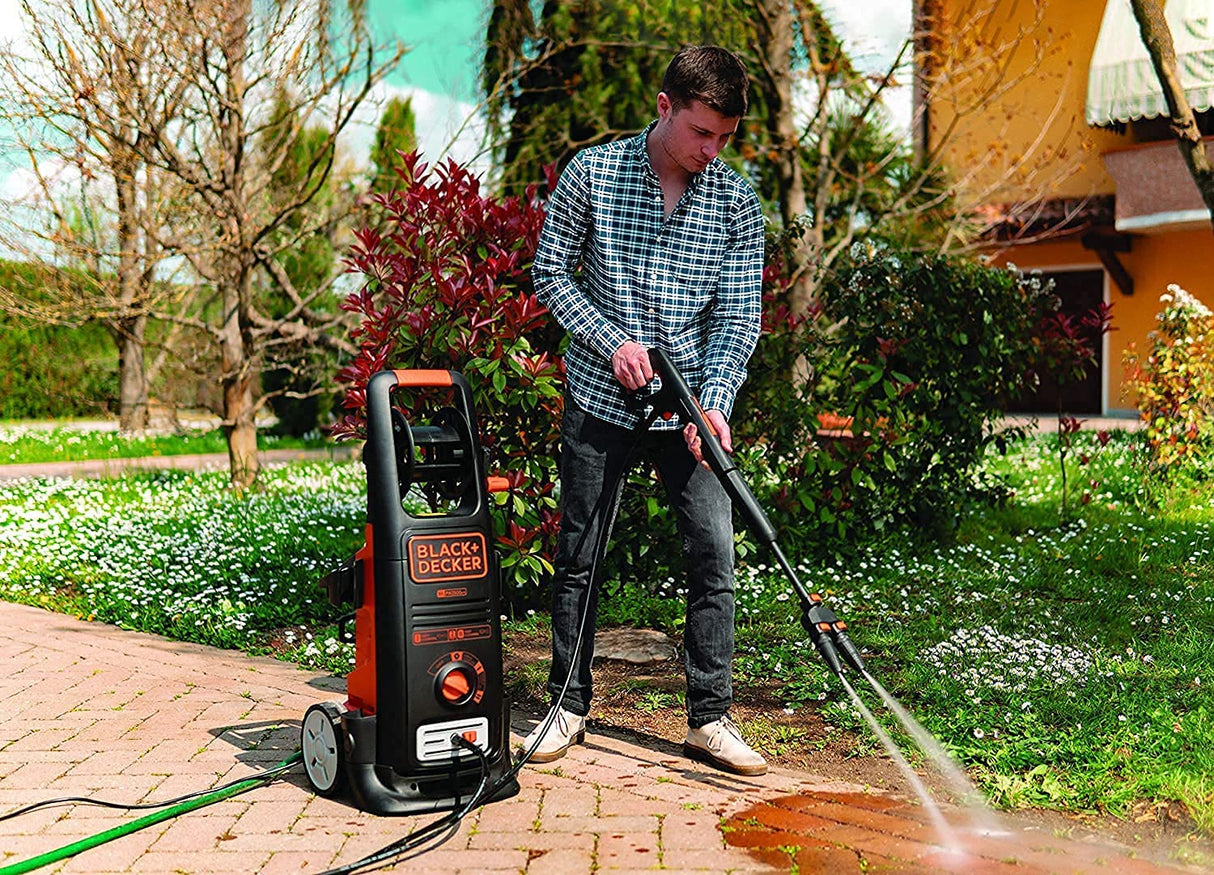 Black+Decker Hidrolimpiadora de Alta Presión BXPW2500DTS con 2 Motopompas (2500 W, 150 Bar, 810 L/H)