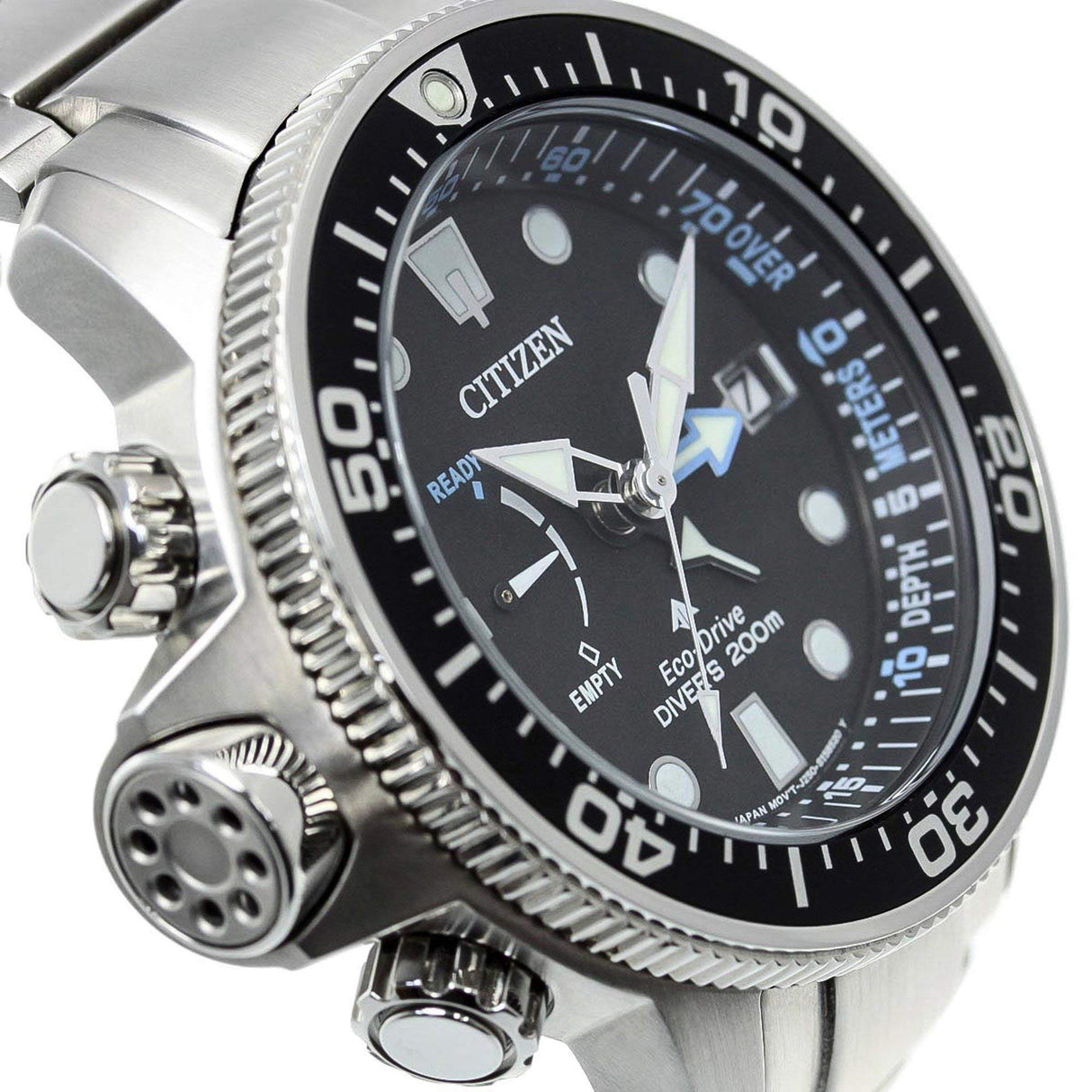Citizen Reloj Analógico para de los Hombres de Eco-Drive con Correa en Acero Inoxidable BN2031-85E