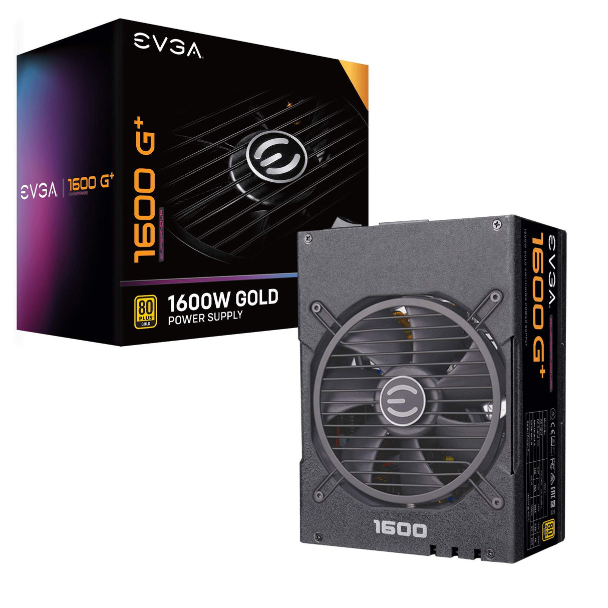 EVGA SuperNOVA 1600 G+, 80+ GOLD 1600W, Totalmente Modular