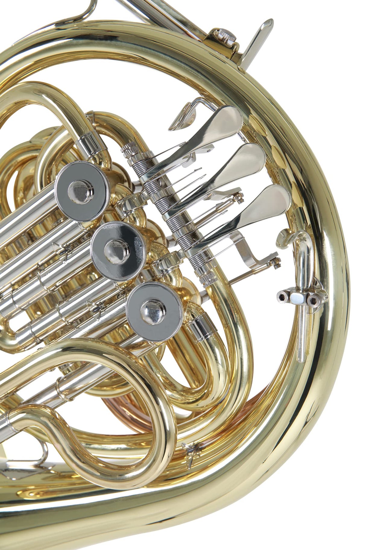 Roy Benson Children's F French Horn HR-212F (Diseñado especialmente para los brazos de los niños, tudel de latón dorado, láminas de alpaca, en un estuche con forma adaptada a los niños)
