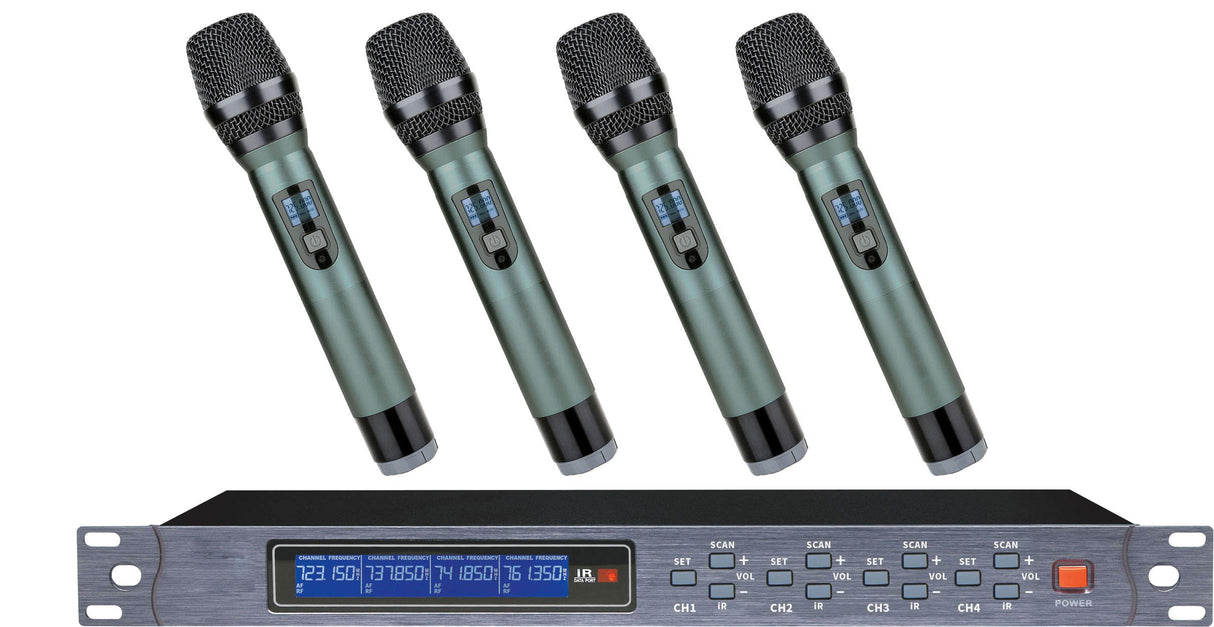 Karma Kit de conferencias inalámbrico UHF con 4 micrófonos Gelato Set 8042PAL