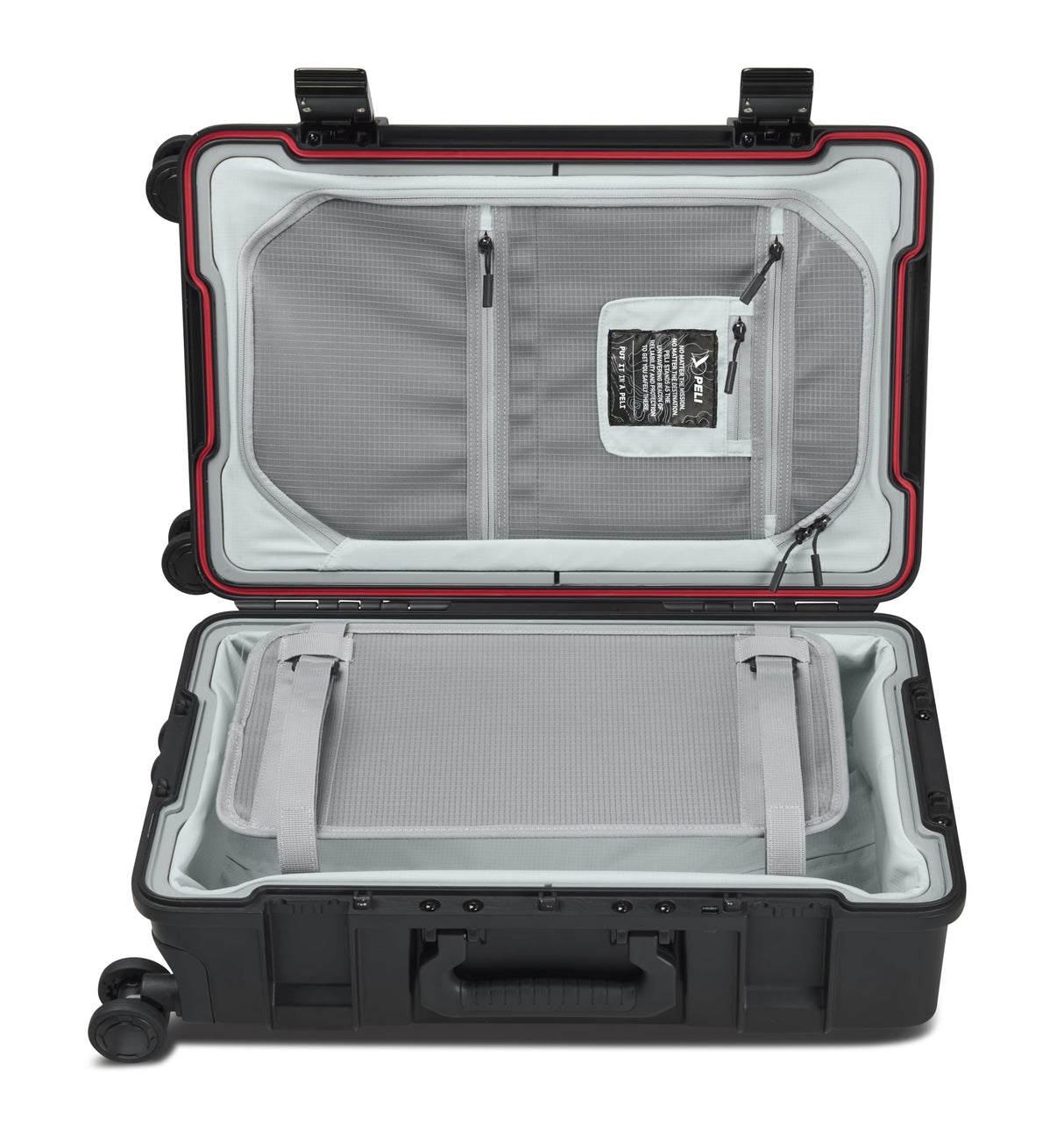 PELI ATX 22 Equipaje de Mano; Equipaje rígido Premium diseñado para Aventuras críticas y Viajes cotidianos; Impermeable y a Prueba de Polvo; Volumen 26L; Color: Negro