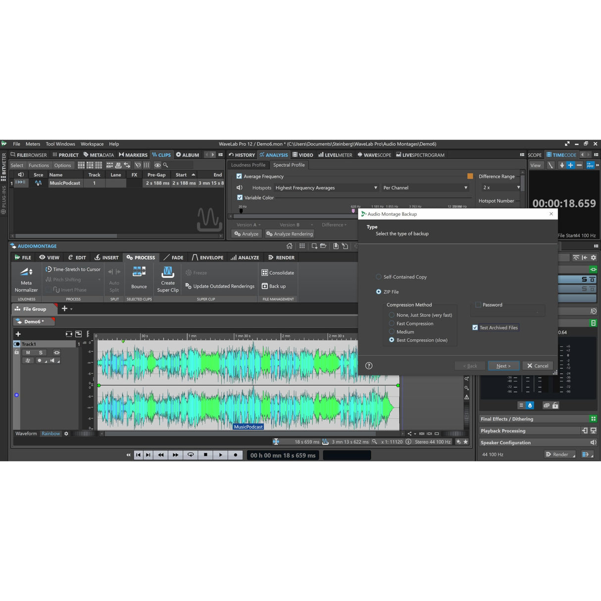 Steinberg WaveLab Pro 12 Software de masterización y edición de audio (optimización, análisis y restauración de archivos de audio, efectos en tiempo real, procesamiento inteligente por lotes