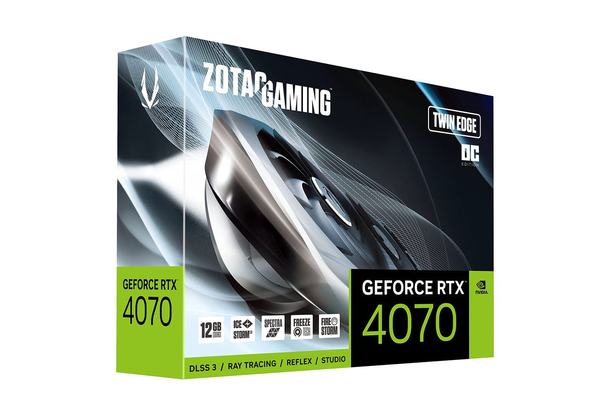 ZOTAC Tarjeta Gráfica GeForce RTX 4070 Twin Edge OC 12 GB RAM GEFORCE RTX 4070