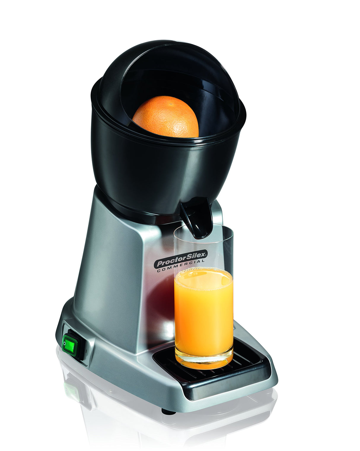 Hamilton Beach 66900 de CE de Proctor Silex eléctrico exprimidor, Negro/Gris