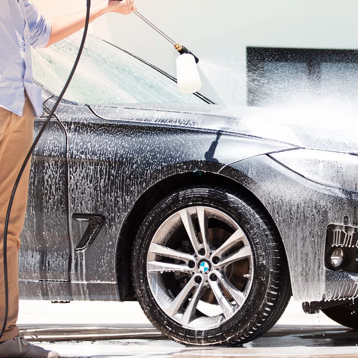 Cecotec Hidrolimpiadora de Alta Presión HydroBoost 3200 TotalClean, 3200 W, Motor Brushless, Hogar, Jardín o Coche, Caudal 540 l/h, Presión 225 bares, Bomba de aluminio, Radio de acción 14 m