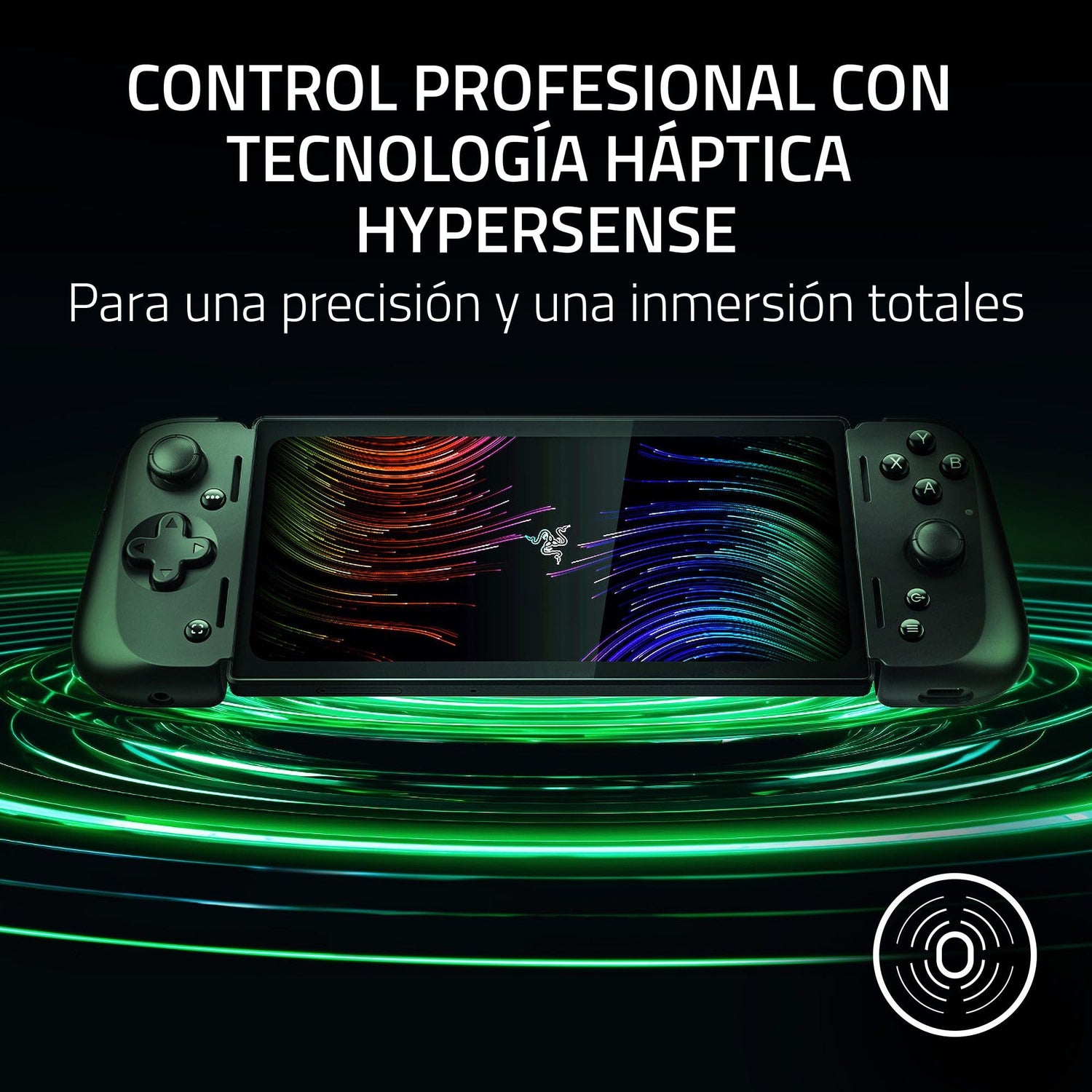 Razer Kishi V2 Pro - Mando de juegos móvil para Android (HyperSense Haptics, Puente Extensible, Carga Passthrough, Audio de 3,5 mm, USB-C, Modo de Mando Virtual) Negro