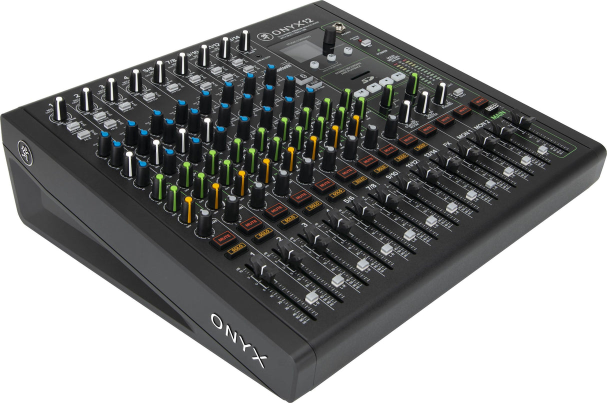 MACKIE Onyx12 Mezclador Analógico Premium de 12 Canales con USB Multitrack