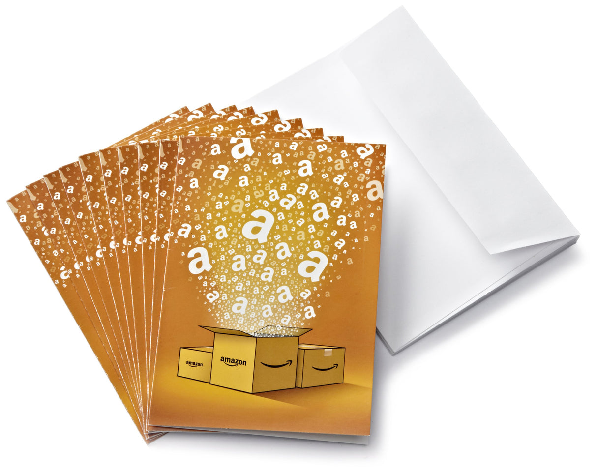 Tarjeta Regalo Amazon.es - €30 (Lote de 10 + tarjetas de felicitación)