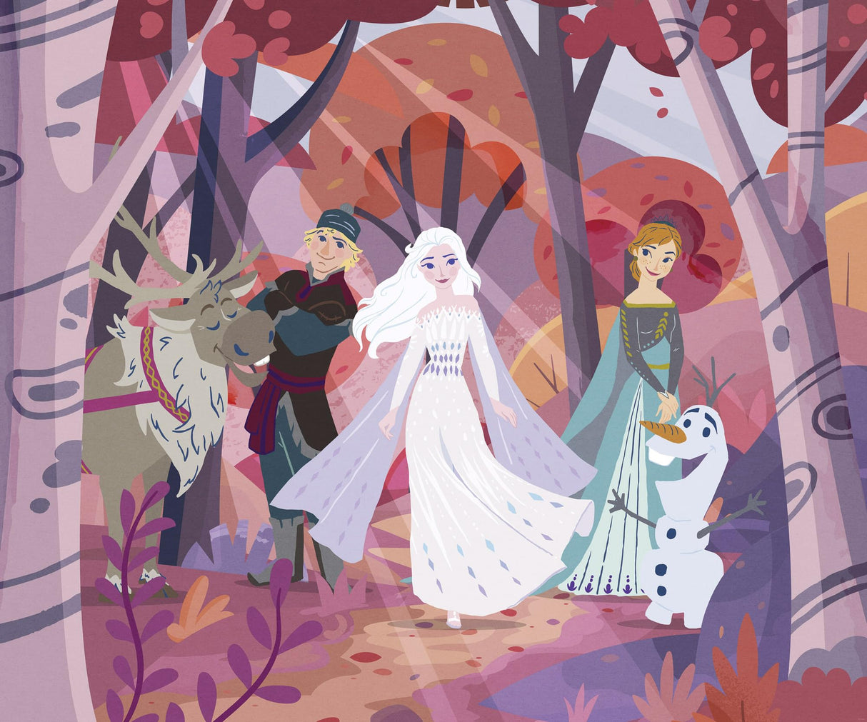 Komar WTD - Papel pintado fotográfico para habitación infantil (300 x 250 cm), diseño de Frozen de Disney