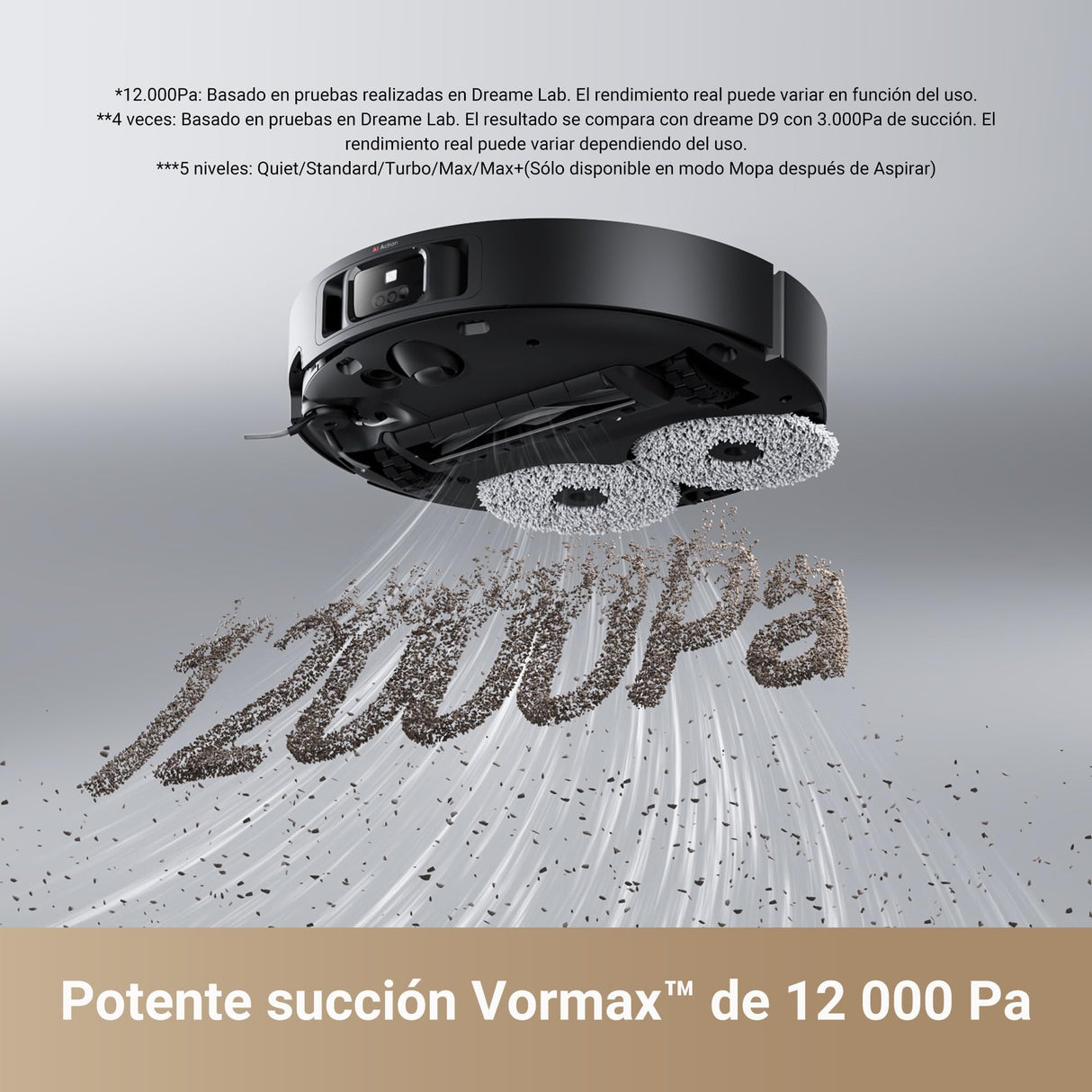 DREAME X40 Master Robot Aspirador, 12000Pa Robot Aspirador y Fregasuelos con Vaciado Automátic, Navegación Inteligente, Autolimpieza con Mopa, Modo Apto para Mascotas, Estación Base 8 en 1