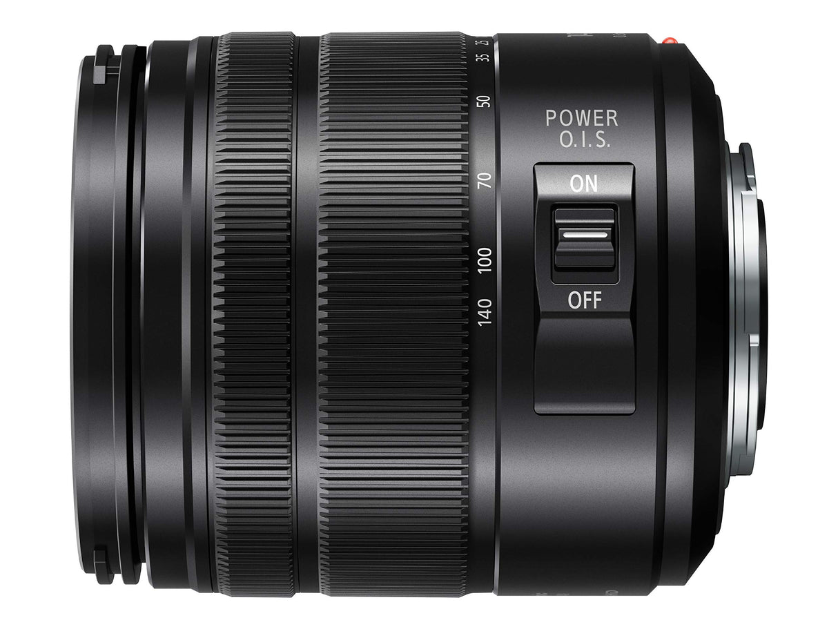 Panasonic LUMIX H-FSA14140 II - Objetivo Tele Zoom para cámaras de Montura M4/3 (Focal 14-140 mm, F3.5-F5.6, tamaño Filtro 58 mm, Power O.I.S), Negro