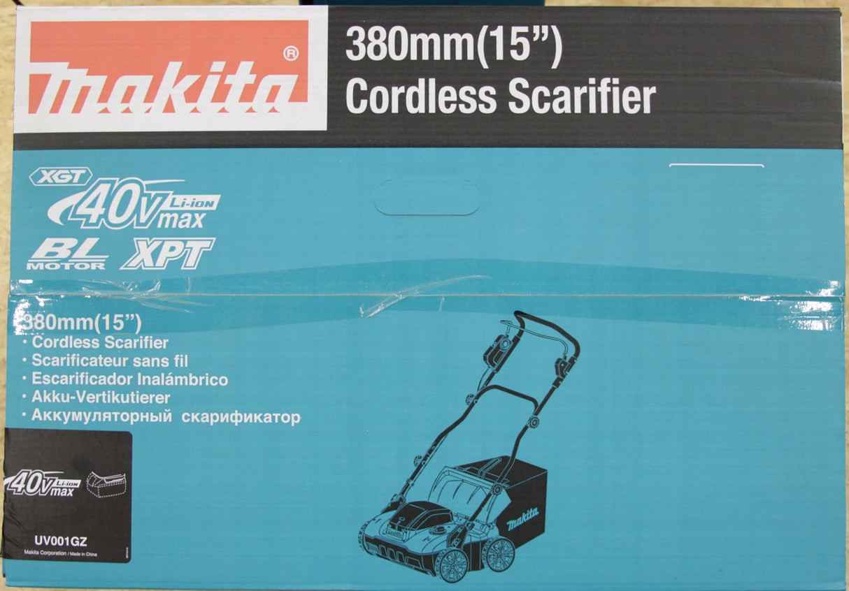 Makita UV001GZ 40V Max Li-ion XGT Escarificador sin escobillas, baterías y cargador no incluidos
