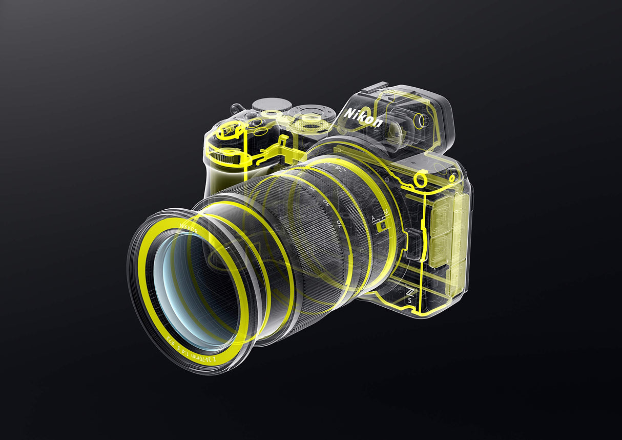 Nikon Kit de cámara sin Espejo Z5 + Z de 24-70 mm (AF híbrido de 273 Puntos, estabilización de Imagen óptica en el Cuerpo de 5 Ejes, películas 4K, Ranuras para Tarjetas duales), VOA040K006