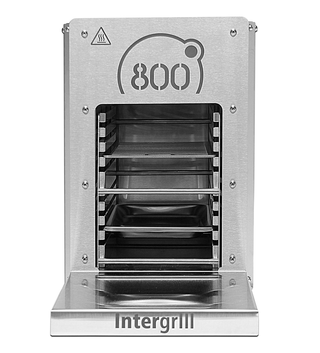intergrill Barbacoa eléctrica de 800 °, quemador de cuarzo, parrilla de alto rendimiento, calidad profesional, 20 kg, parrilla de mesa de acero inoxidable, incluye rejilla de barbacoa
