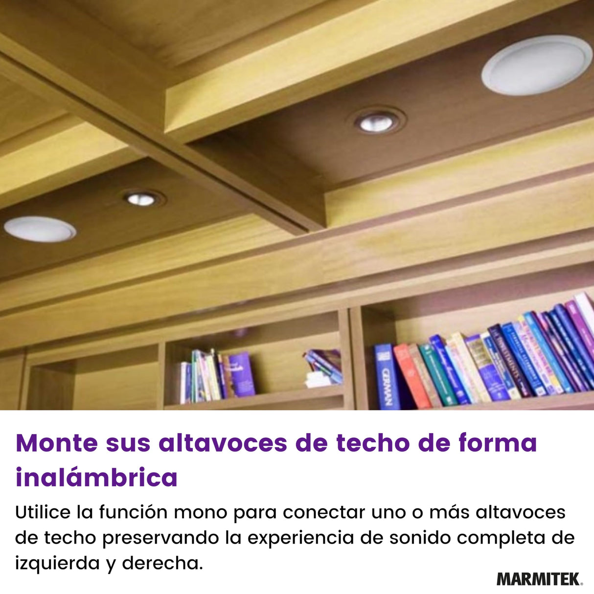 Transmisor de Audio Marmitek para Altavoces - Marmitek Speaker Anywhere 750 - Audio inalámbrico - Conexión de Dos Altavoces HiFi - 1 transmisor / 2 receptores (50 W RMS)