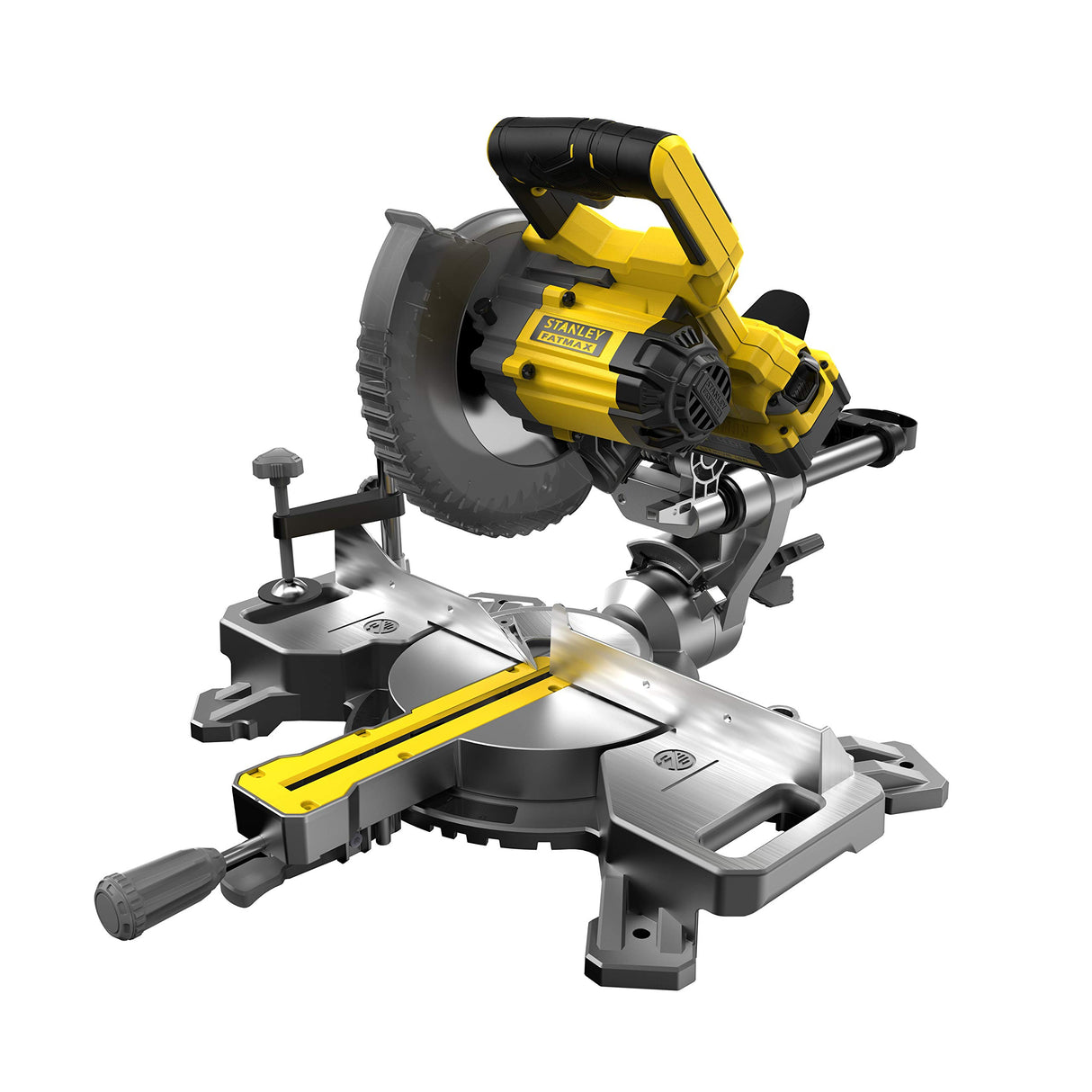 STANLEY FATMAX SFMCS701M1-QW - Ingletadora sin cable 18V, 190mm, 3800 rpm, Incluye 1 cuchilla 40 dientes, 1 batería 4Ah y cargador Gama FATMAX V20