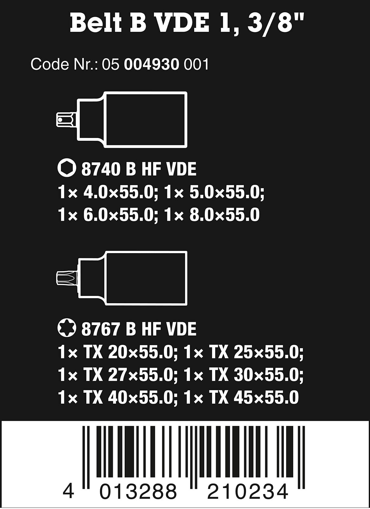 Belt B VDE 1