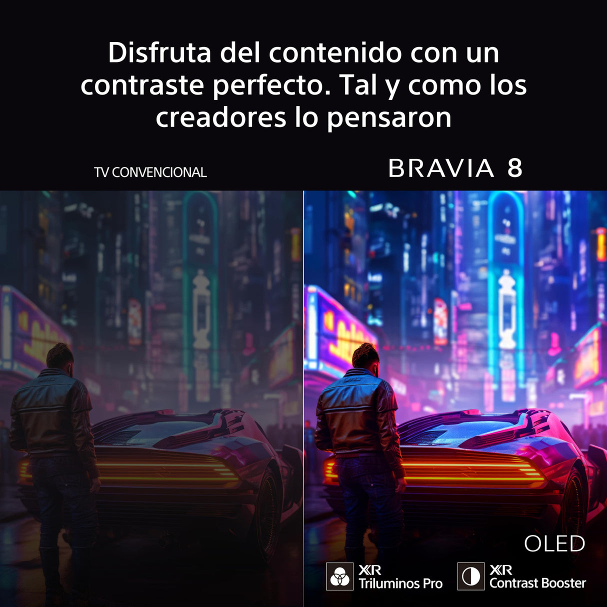 Sony BRAVIA 8 OLED 55 Pulgadas 4K HDR Google Smart TV (2024), Funciones Gaming para PS5 y IMAX Enhanced, Dolby Vision Atmos, Chromecast, Apple AirPlay, 120Hz 55XR80