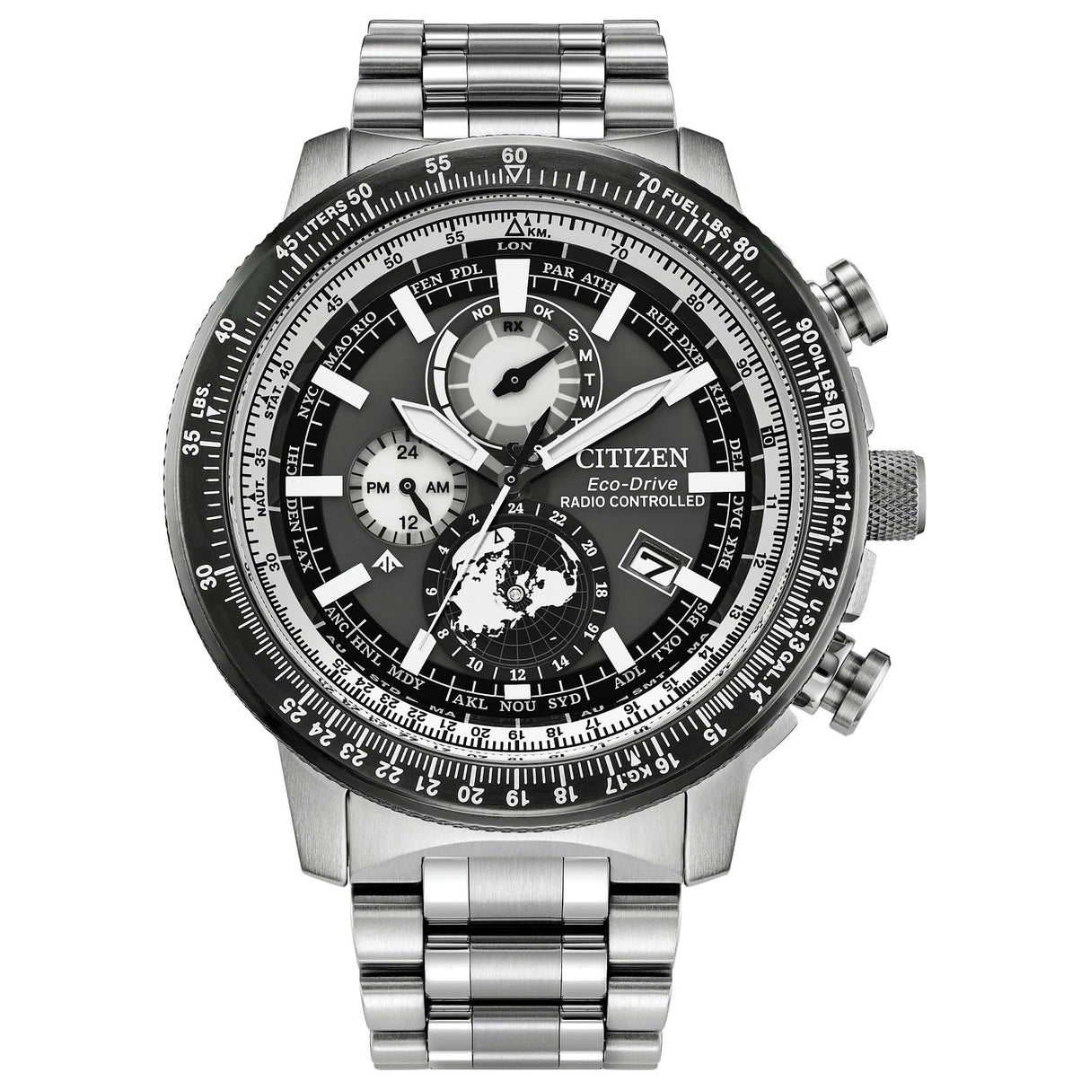 CITIZEN Reloj Multiesfera para Hombres de Eco-Drive BY3006-53H