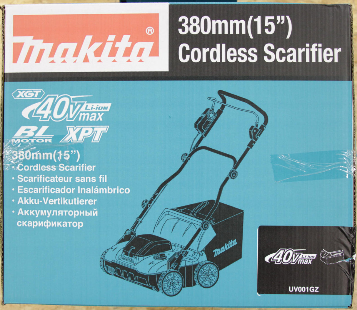 Makita UV001GZ 40V Max Li-ion XGT Escarificador sin escobillas, baterías y cargador no incluidos
