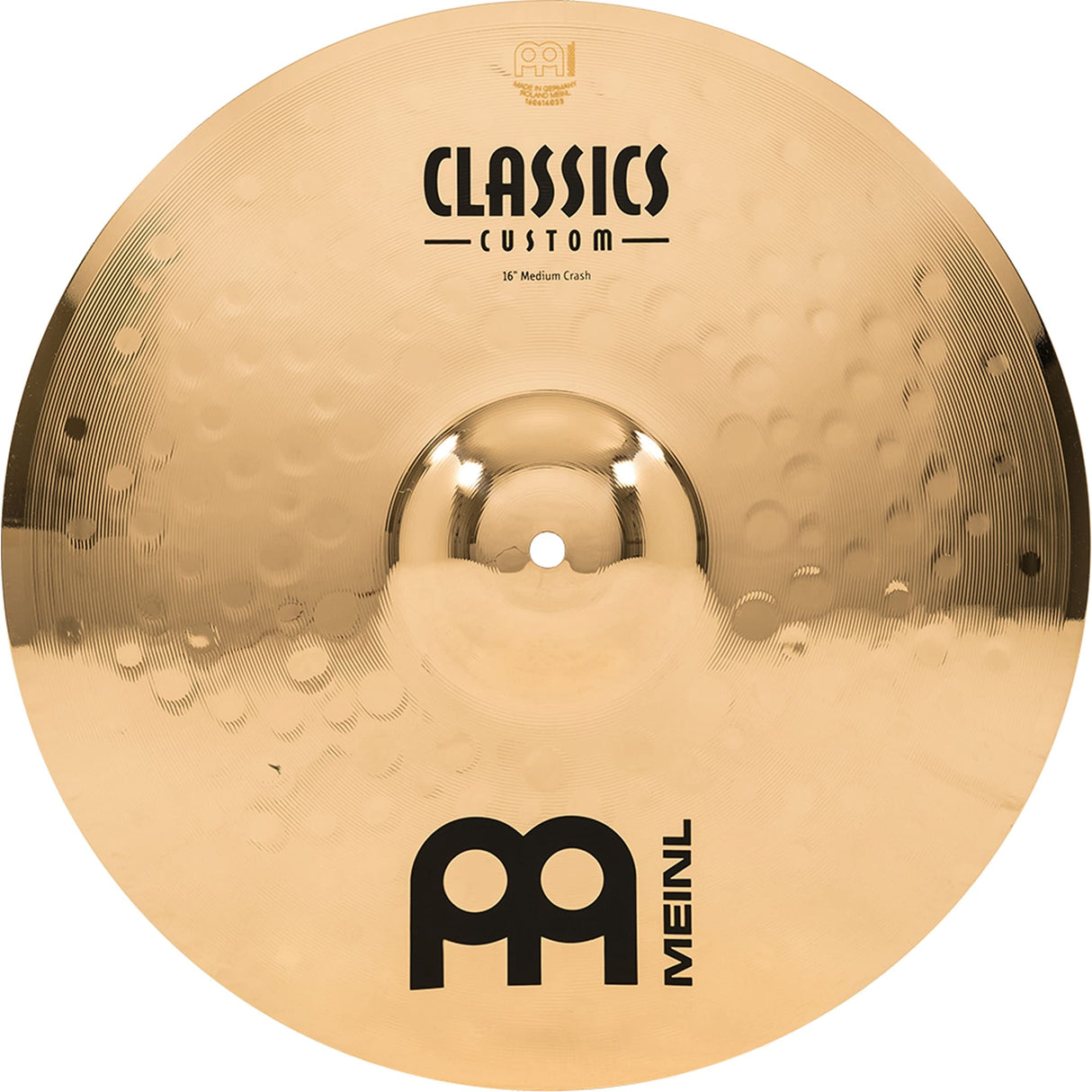 Meinl Cymbals Classics Custom Brilliant Cymbal Set Box Pack - Juego de Platillos de Batería con Plato 14 pulgadas Hihat, 16 Crash y 20 Ride - Bronce B12, Acabado Brillante (CC141620)