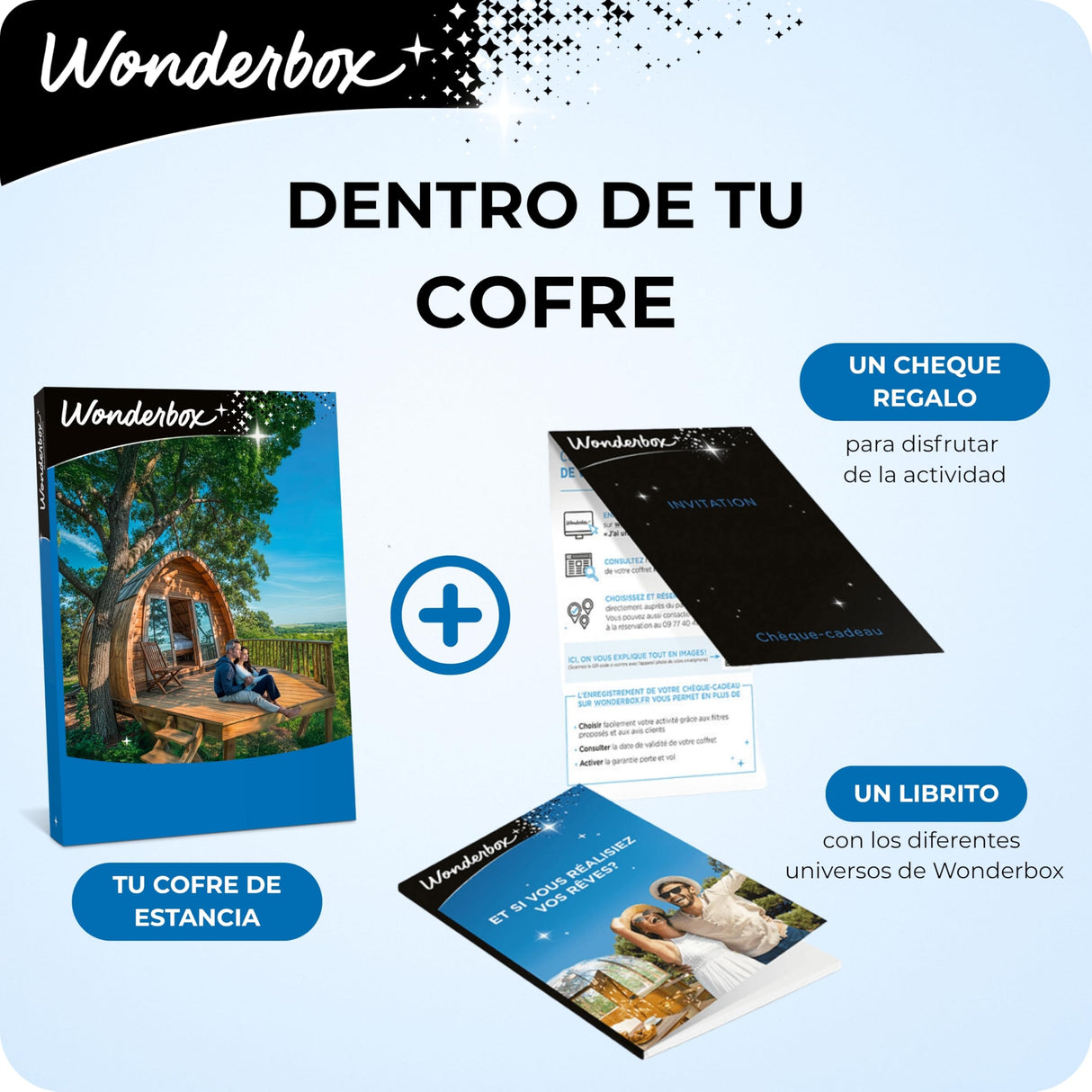 WONDERBOX - Caja Regalo - INSÓLIT - Escapada a Catalunya - 1 o 2 Noches insolitas para 2 Personas en cabañas, glampings, tipis, pods - Válido Durante 3 años y 3 Meses