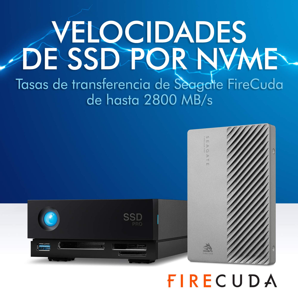 LaCie 1big Dock SSD Pro de 2TB, Unidad De AcoplamienTB SSD, Para PC Mac iPad & iPhone, Data Rescue Service (STHW2000800)