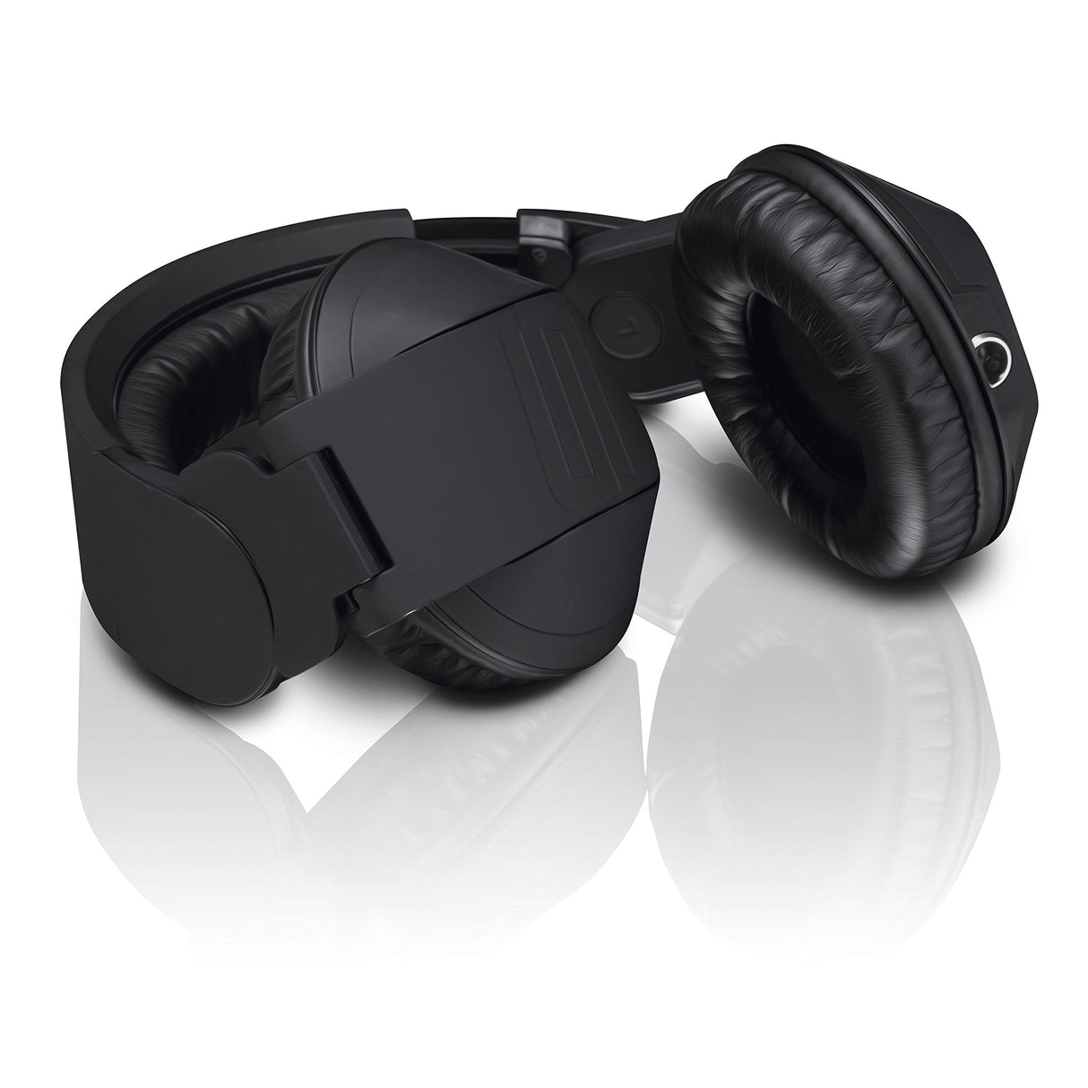 Reloop RHP-20 Knight - Auriculares Profesionales para DJ en diseño Giratorio Cerrado y Plegable, cómodo Acolchado de Espuma con Memoria con Superficie de Cuero proteínico de la Mejor Calidad