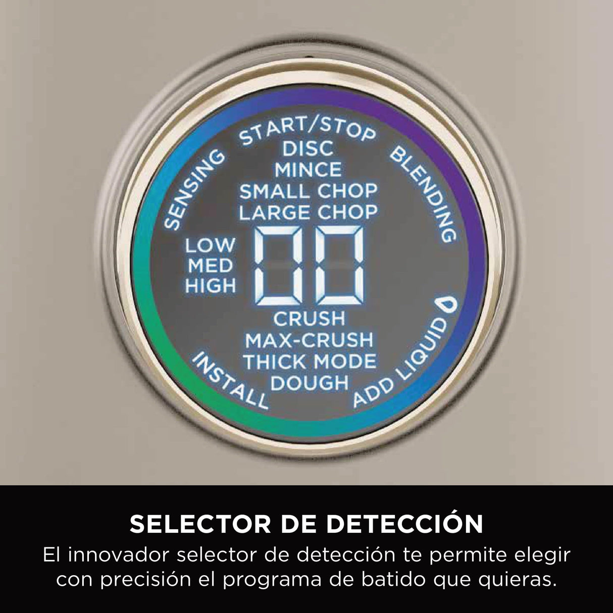 Ninja Detect Power Pro Batidora y Procesador de alimentos 3 en 1 (1200W), 3 vasos de 700ml y cuchilla para masa, ideal para mezclar, picar y batir, piedra dorada, TB401EUSTGD