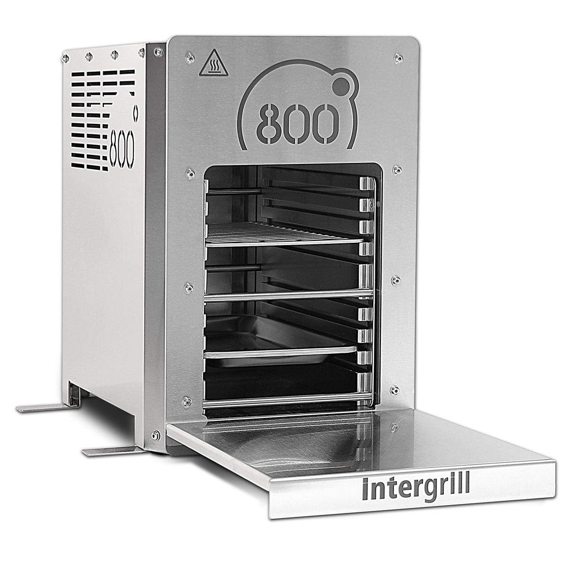 intergrill Barbacoa eléctrica de 800 °, quemador de cuarzo, parrilla de alto rendimiento, calidad profesional, 20 kg, parrilla de mesa de acero inoxidable, incluye rejilla de barbacoa