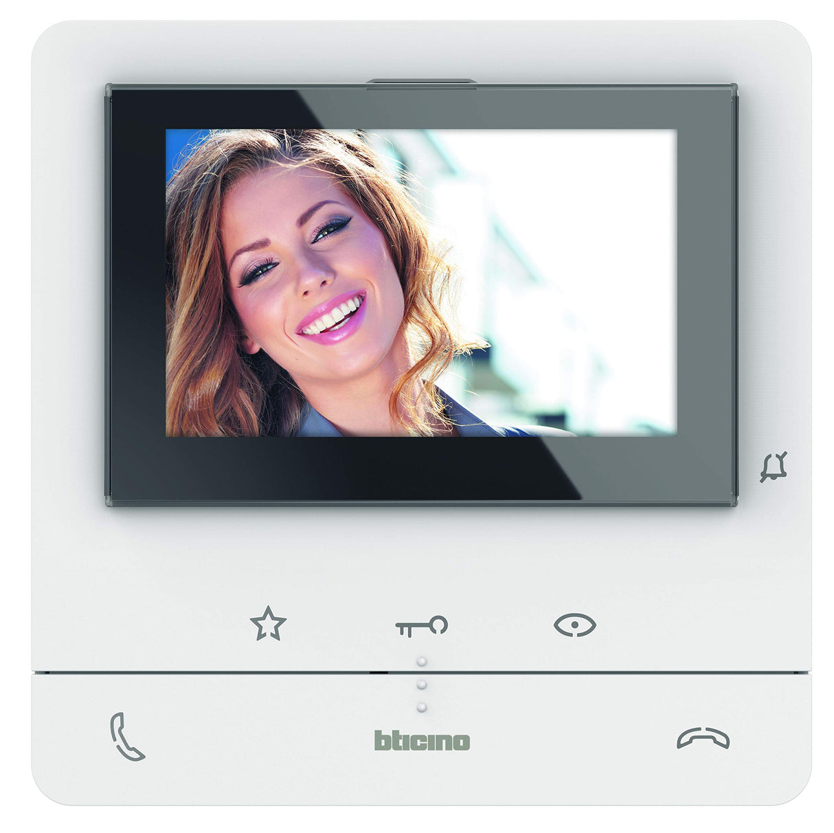 Bticino 344932 Video House Station Class 100X16E con conexión WiFi Pantalla táctil de 7 pulgadas para extensión para una casa de dos familias, color blanco