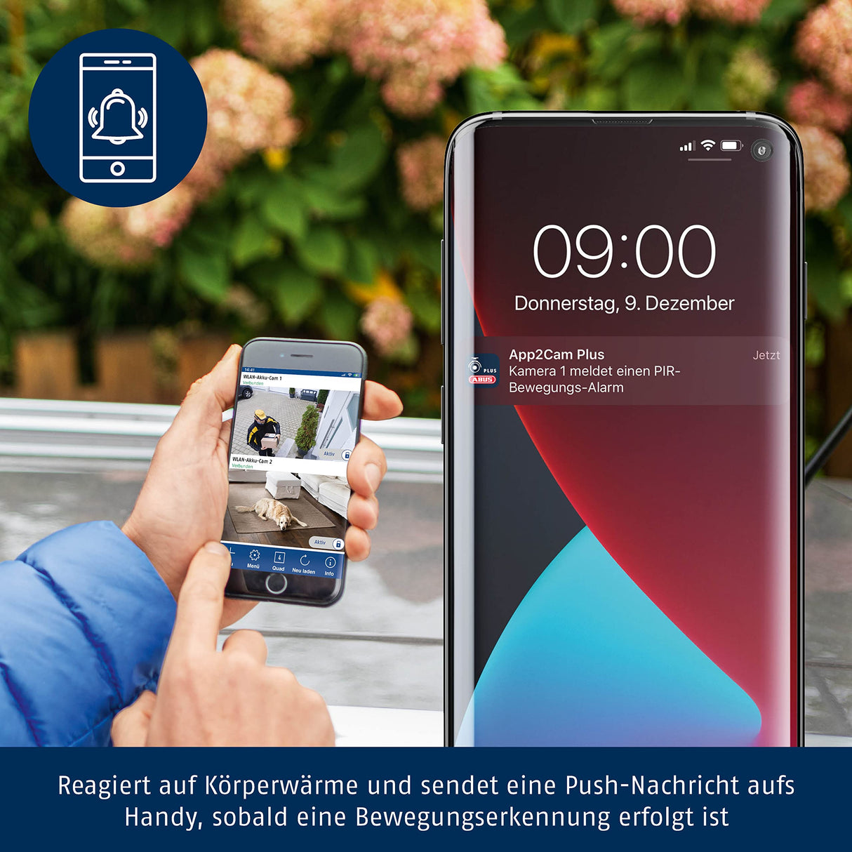 ABUS Wi-Fi Additional Battery Cam - Netzwerk-Überwachungskamera