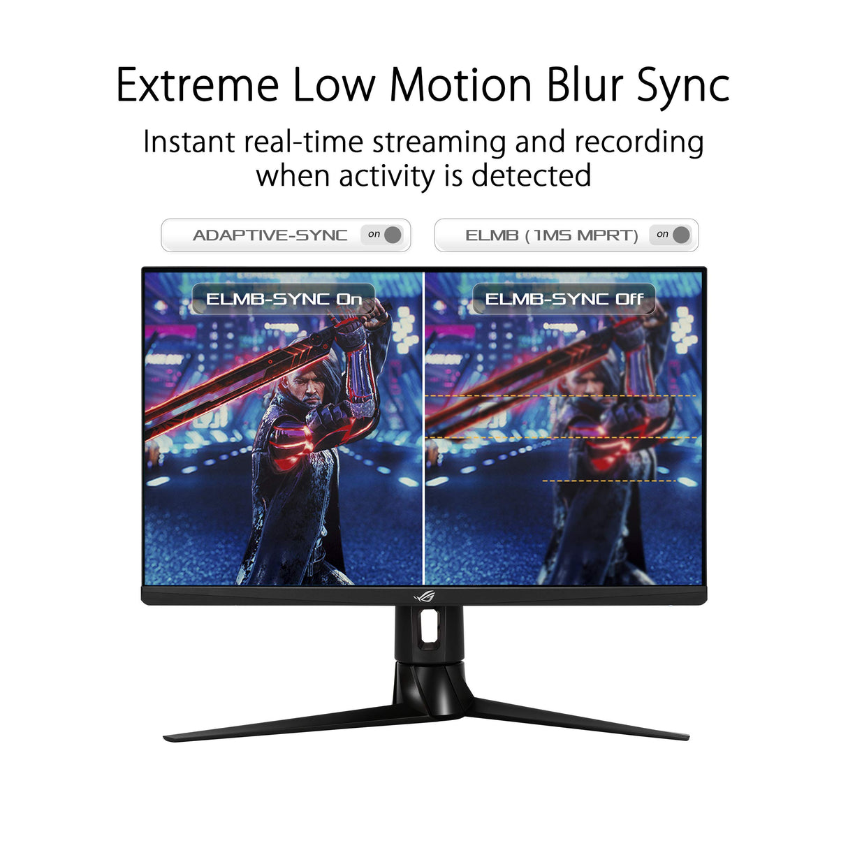 ASUS ROG Strix XG27AQ - Monitor Gaming de 27" WQHD (2560x1440, Fast IPS, 16:9, 170 Hz, 1 ms (GTG), ELMB SYNC, G-SYNC Compatible, DisplayHDR 400), Negro