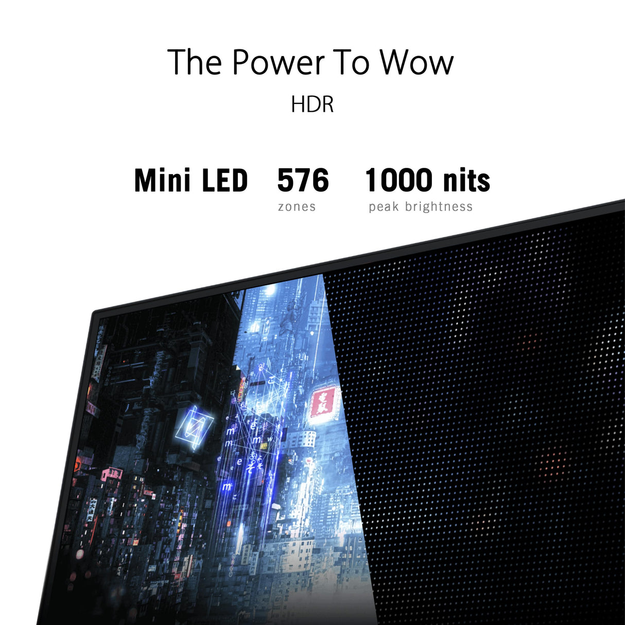 ASUS Monitor ROG Swift PG32UQXR 4K 32" (160Hz, tecnología Fast IPS, DisplayHDR 1000, 96% cobertura de color DCI-P3, mini LED, tecnología Quantum Dot, FreeSync Premium Pro, HDMI 2.1, DP 2.1)