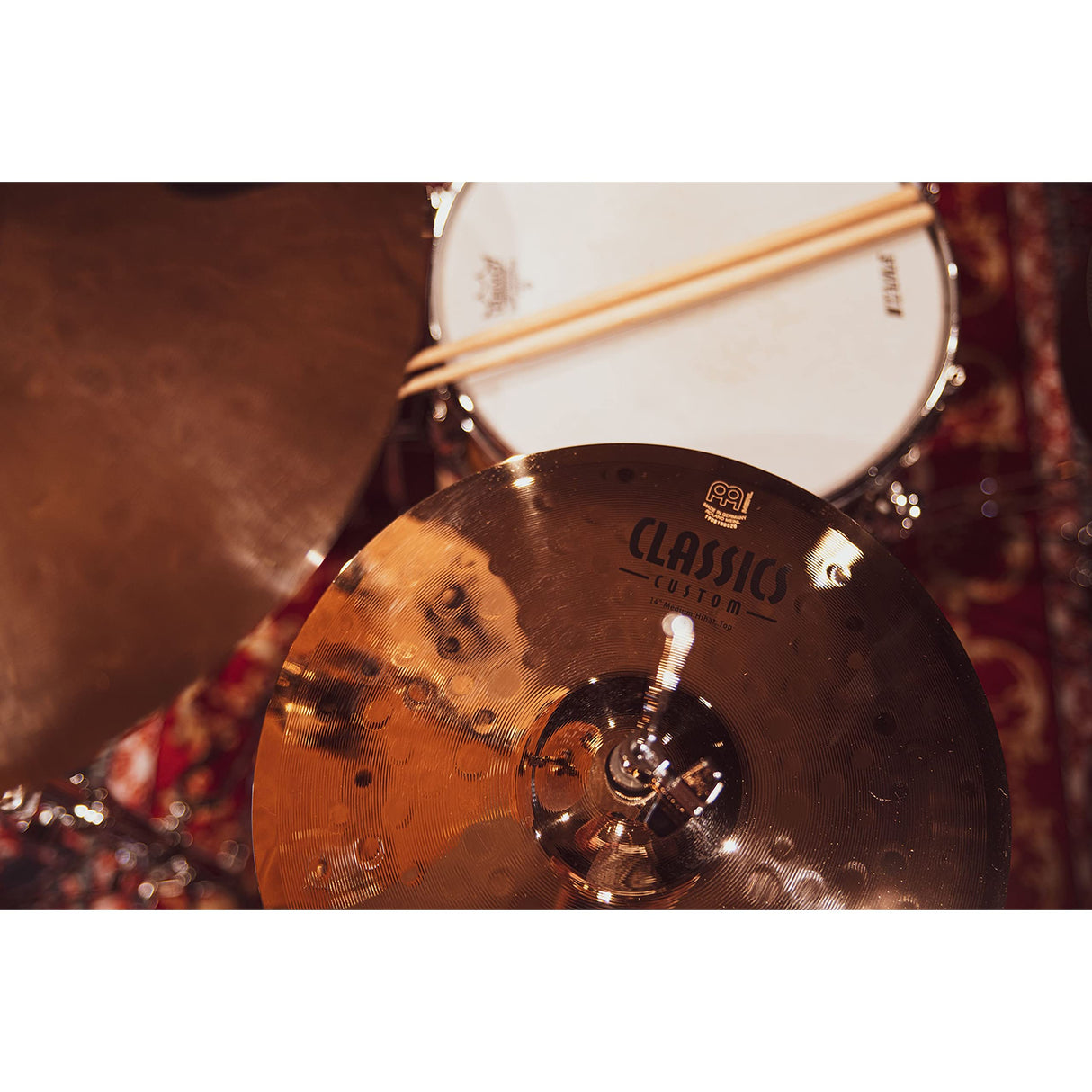 Meinl Cymbals Classics Custom Brilliant Cymbal Set Box Pack - Juego de Platillos de Batería con Plato 14 pulgadas Hihat, 16 Crash y 20 Ride - Bronce B12, Acabado Brillante (CC141620)