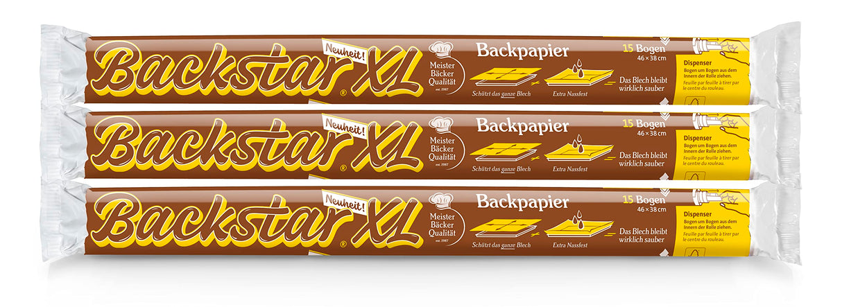 Backstar Bogen XL, 3 rollos hasta 15 Bogen hasta 33 cm x 42 cm