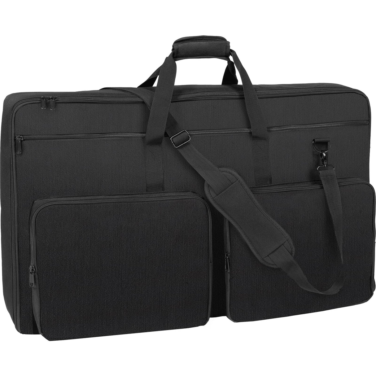 VEVOR Bolsa Acolchada para Mezclador de DJ, Tela Oxford 1200D, Bolsa de Transporte para Equipo de DJ con Bolsillo de Almacenamiento, Correa de Hombro Extraíble, 830 x 220 x 520 mm de Dimensiones