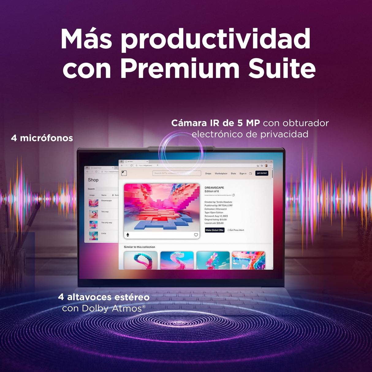 Lenovo Yoga Slim 7 Gen 10 – Ordenador Portátil IA Aura Edition - 14'' OLED (Intel Core Ultra 7 258V, Intel AI Boost 47 Tops, 32GB RAM, 1TB SSD, Win11 Home, Wi-Fi7, Copilot+ PC) QWERTY Español, Gris