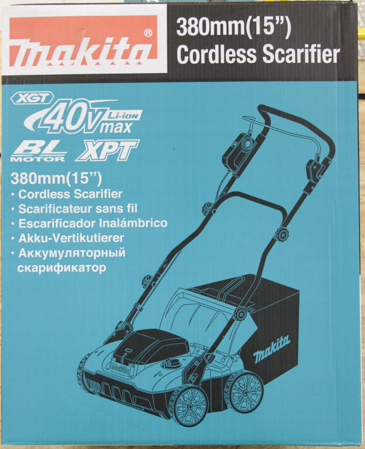 Makita UV001GZ 40V Max Li-ion XGT Escarificador sin escobillas, baterías y cargador no incluidos
