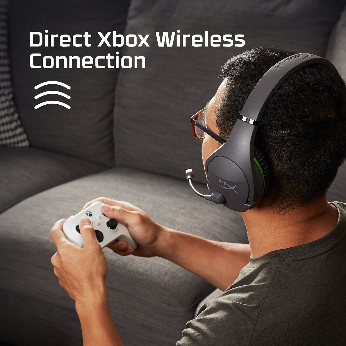 HyperX CloudX Stinger Core – Auriculares inalámbricos para Xbox Series X|S and Xbox One, con cancelación de ruido, control del micrófono, mezclador de chat integrado