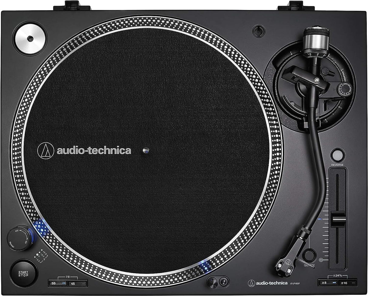 Audio-Technica LP140XPBKEUK Giradiscos Manual Profesional de Tracción Directa Negro