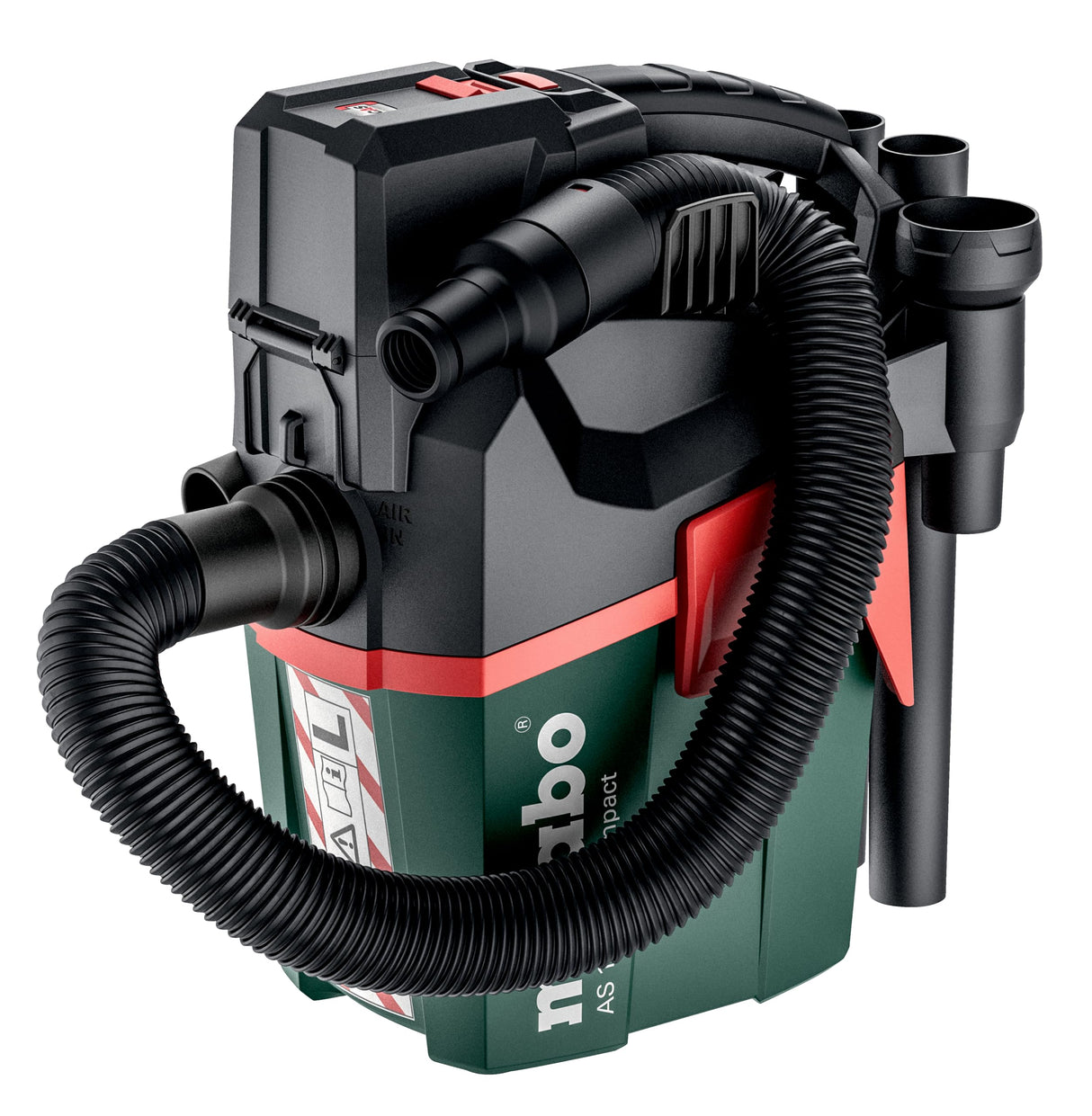 metabo 602028850-Aspirador versión SIN BATERÍAS 18V Li-Ion AS 18 L PC Compact, 18 Liters, Multicolor