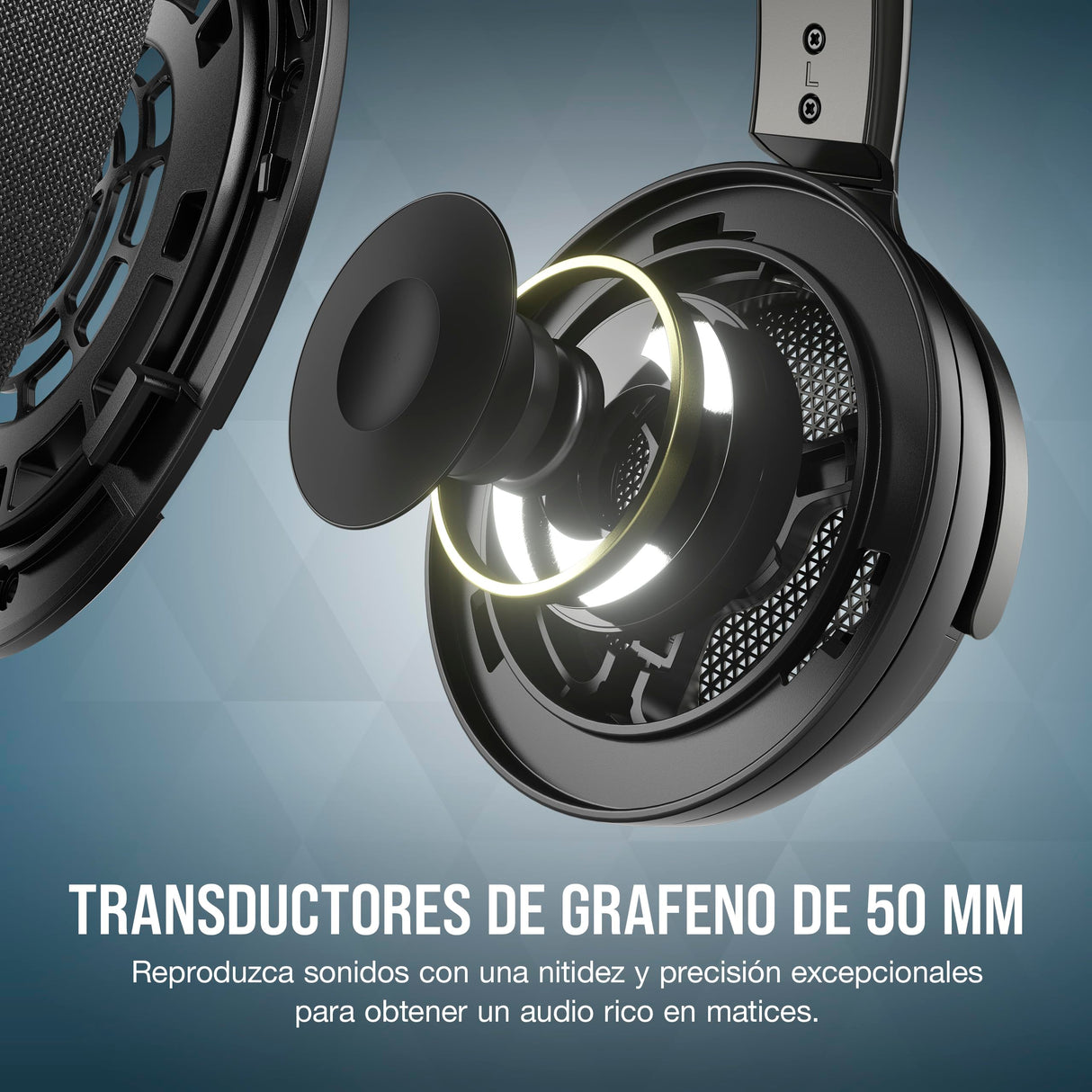 Corsair VIRTUOSO PRO Auriculares con Cable para Juegos Multiplataforma de Espalda Abierta - Micrófono Desmontable - Controladores Grafeno - PC, Mac, PS5, PS4, Xbox, Nintendo Switch, Móvil - Carbono