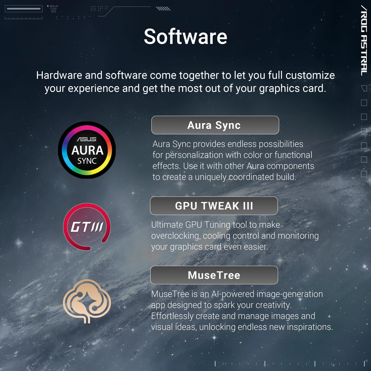 ASUS ROG Astral GeForce RTX 5080 White OC Edition, Tarjeta gráfica Gaming, PCIe 5.0, 16GB GDDR7, HDMI/DP 2.1, 3.8 Ranuras, 4 Ventiladores Axial-Tech, Almohadilla térmica de Cambio de Fase