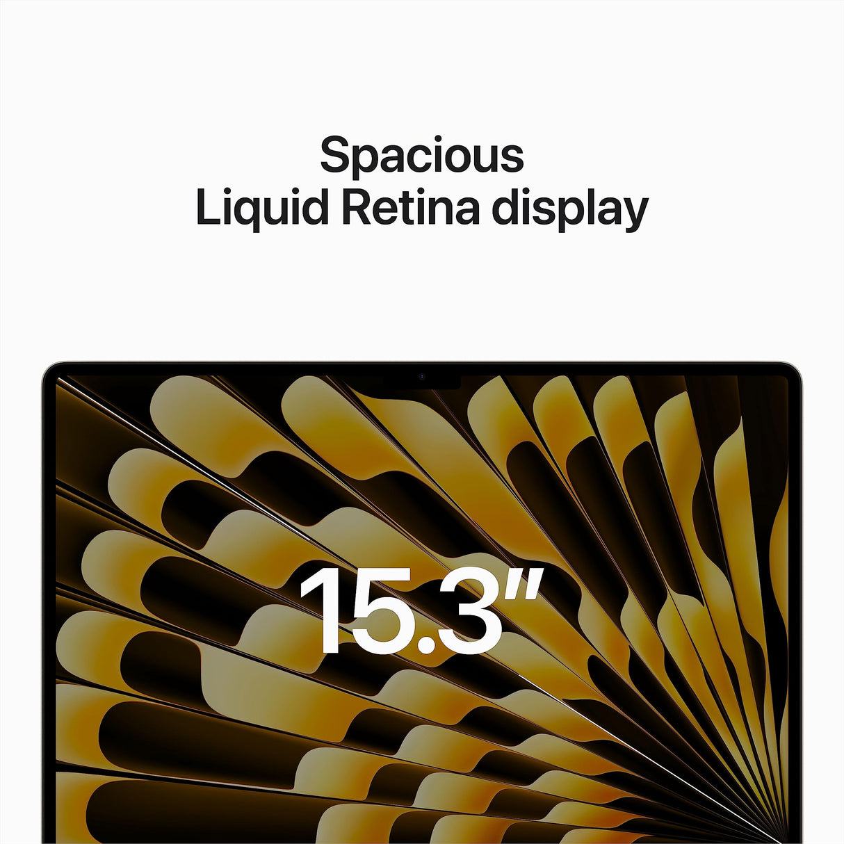 Apple 2023 MacBook Air (de 15 polegadas, Processador M2 da Apple com CPU 8‑Core e GPU 10‑Core, 8GB Memória unificada, 512 GB) - Luz Das estrelas